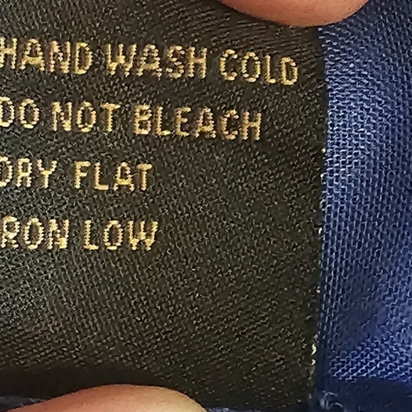 Hive & Honey Blue Mini Dress Adjustable Strap Embroidered Floral Size M Medium - Picture 12 of 12